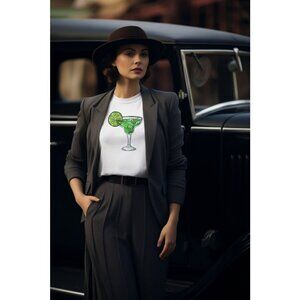 Margarita Cocktail T-Shirt, Margarita Glass Tee, Cocktail Party T-Shirt